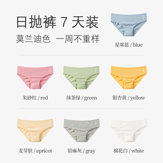 口袋旅行7条日抛一次性内裤女纯棉无菌便携(L码-XL码多款可选) 商品图2