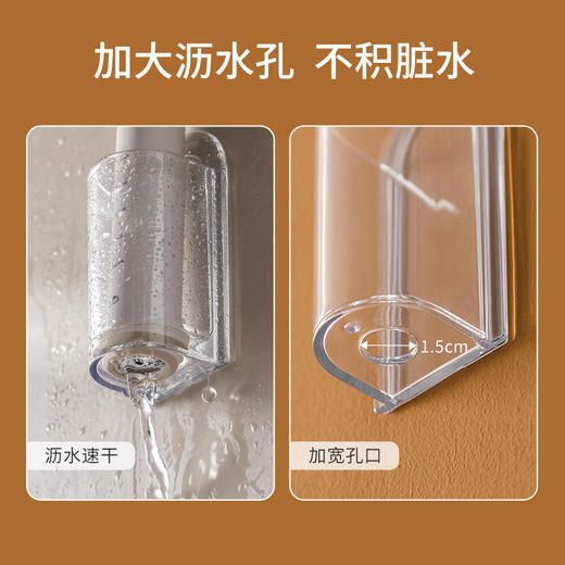 FaSoLa电动牙刷架壁挂免打孔牙刷挂架收纳牙具牙刷座支架电动牙刷置物架 商品图2