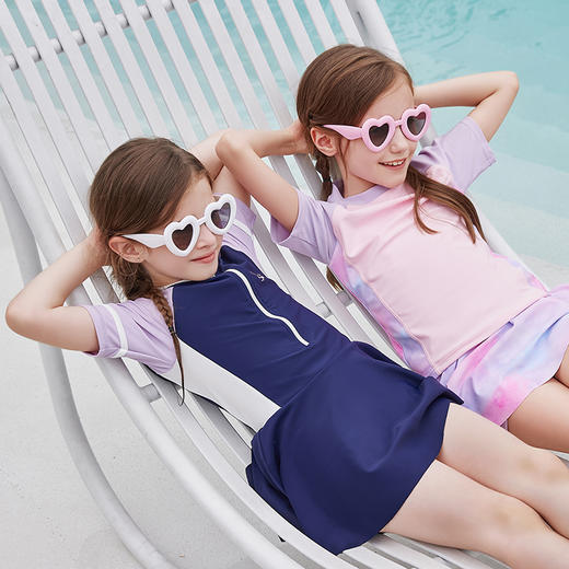 笛莎2023儿童甜系连体公主裙泳衣 商品图2