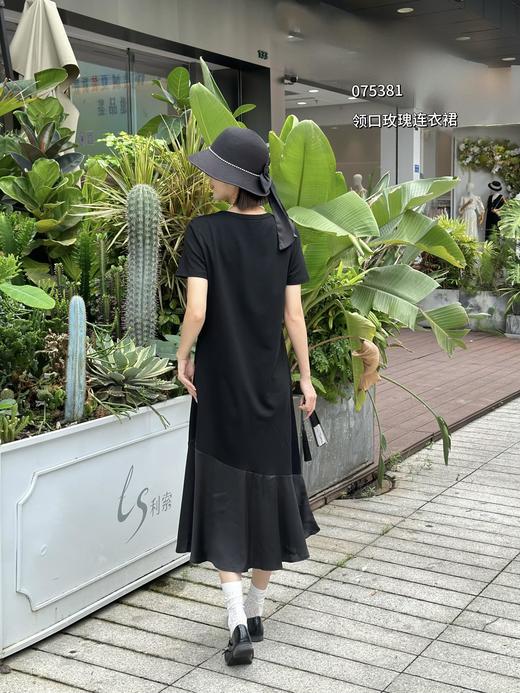 4BSR075381#领口玫瑰连衣裙 商品图3