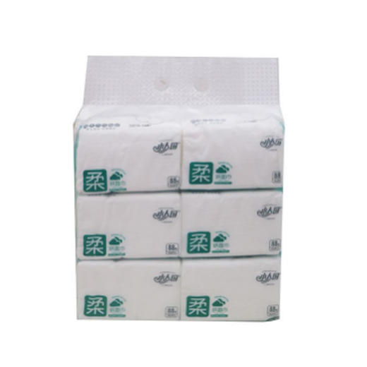 小人国四层抽取式面巾纸88抽*6包 商品图0