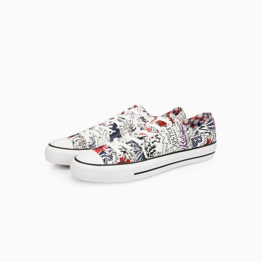 ISTEP涂鸦款设计师款印花低帮帆布鞋男女款 商品图14
