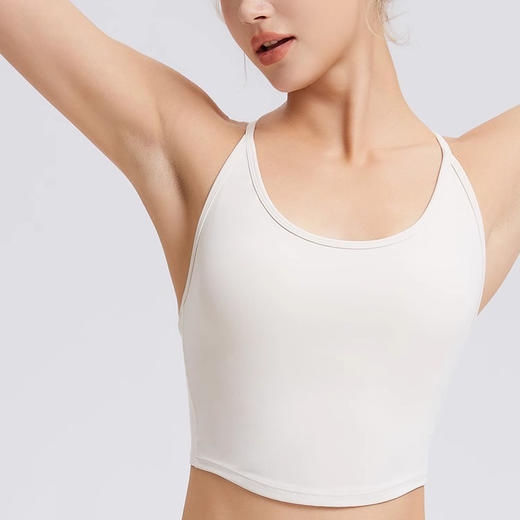 跃牌【禅语梵心】细肩带交叉美背瑜伽服背心女F2254 商品图2