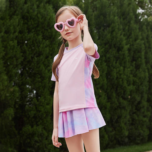 笛莎2024儿童渐变时尚泳衣 商品图1