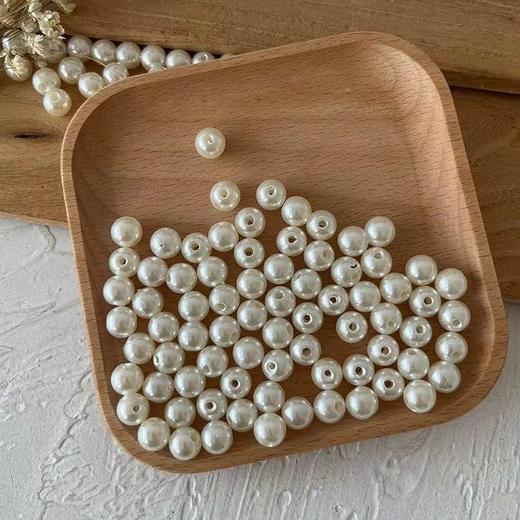 【带孔】8mm珍珠粒   （400粒/包）C3 商品图3