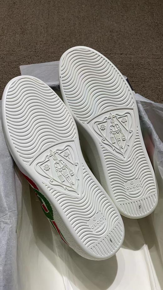 【现货特惠秒】GUCCI 古驰 男女通款 绿白红双G印花Ace低帮运动休闲鞋 576136/12017 商品图7