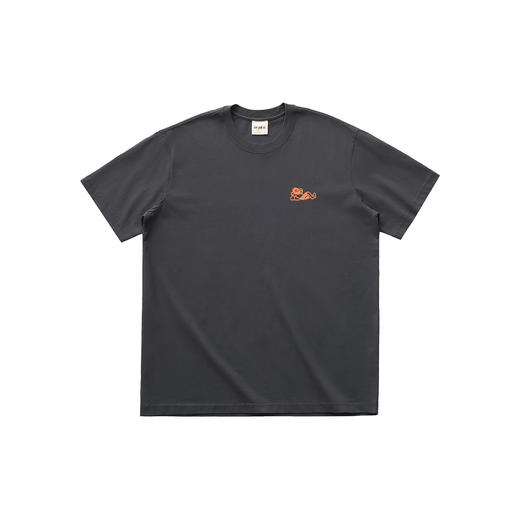 吃茶去chichaqu2024新款全棉圆领短袖T恤男女宽松印花流浪者 商品图6