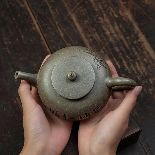汤建林 壶经壶 宜兴紫砂原矿茶壶紫砂壶功夫茶泡茶壶茶具仿古 商品图6