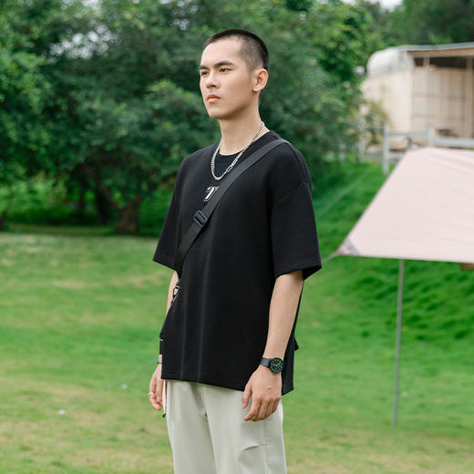 【断码清仓】HX 夏季圆领短袖T恤S102423246101 商品图1