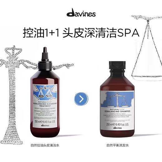 Davines大卫尼斯自然平衡洗发水清爽控油蓬松发根清洁头皮250ml/1000ml 商品图4