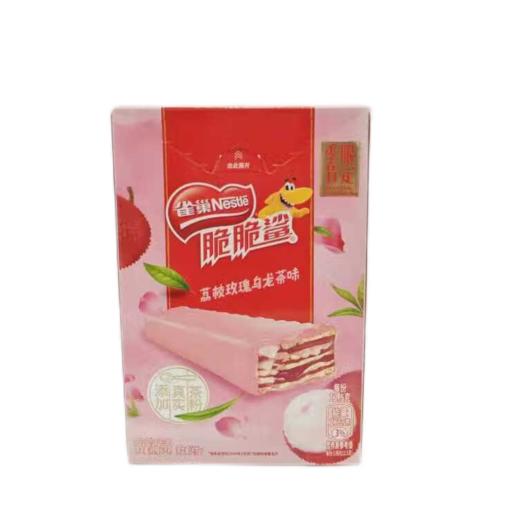 【亚欧超市】雀巢荔枝玫瑰乌龙茶味威化饼干75g/盒 商品图0