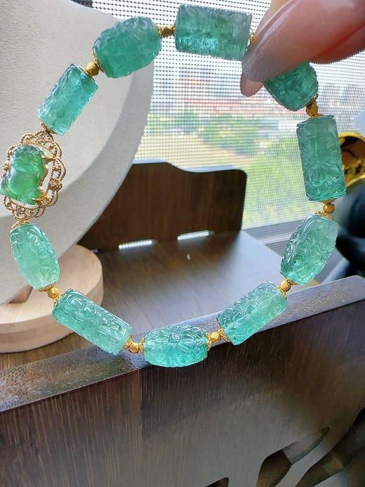 22.3g 雕刻碧玺手链 商品图2