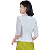 雀说高端小西装外套女新款时尚一粒扣小西服女休闲修身上衣AL1668 商品缩略图3