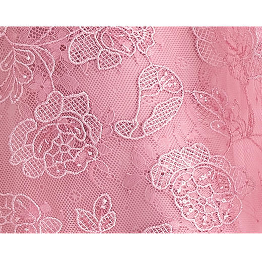 司歌蕾丝复古优雅圆领收腰连衣裙短袖A89M012 商品图1