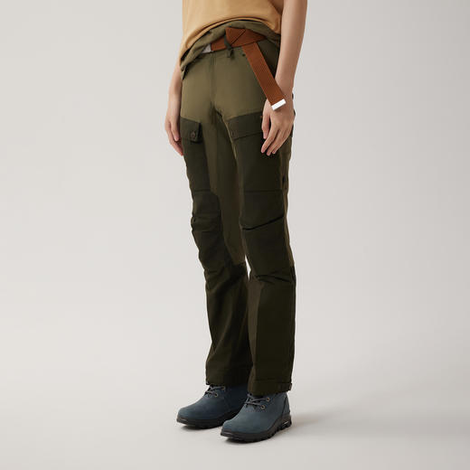 北极狐耐磨裤子户外徒步工装裤防风 女士休闲直筒长裤89898S 商品图1