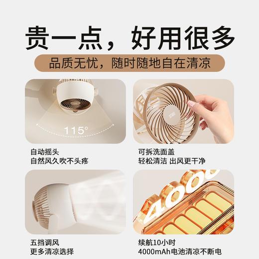 向物（SOTHING）空气循环扇 电风扇台式家用节能小风扇【桌面循环扇 - 漩凉】 商品图2