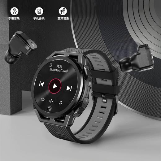 【鸿蒙智联合作伙伴】塞尔兰斯N18智能手表+蓝牙耳机二合一 健康监测听歌多功能 商品图4