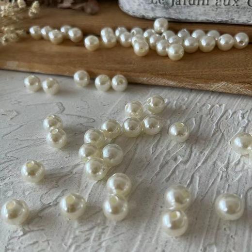 【带孔】8mm珍珠粒   （400粒/包）C3 商品图2