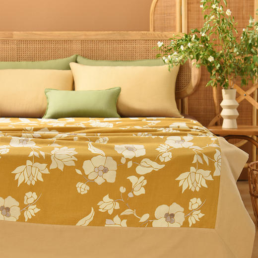 玉兰轻拂系列夏凉被空调被毛巾被凉感家用午睡盖毯 商品图0