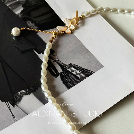 鹿鹿推荐• 《许愿池少女》蝴蝶珍珠项链 商品图2