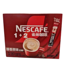 【亚欧超市】雀巢原味双豆配条装即溶咖啡240g/盒