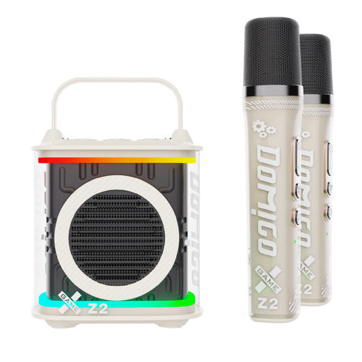 DOMIGO生活一号 蓝牙音响Z2轻量化唱歌音响K歌无线轻便户外室内音响 粉色/黑色/白色 商品图2