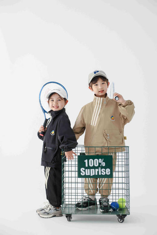 小黄鸭儿童春秋套装男女童洋气外套裤子潮中大童 商品图2