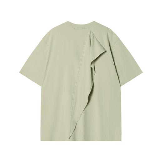 T1244新款不规则设计拼接男士上衣时尚休闲简约短袖百搭潮流T恤 商品图2