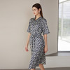 【桑蚕丝系带连衣裙】24年春夏新品女士中长款真丝系带收腰连衣裙 商品缩略图3
