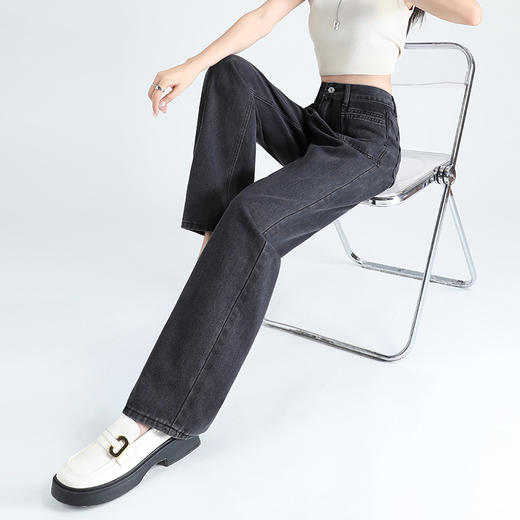 【GZ】无忧购美式高街复古高腰显瘦宽松直筒垂感拖地牛仔裤7016（截单后7天发货)25年清仓捡漏 商品图12