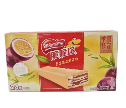 【亚欧超市】雀巢百香果乌龙茶味威化饼干446.4g/盒 商品图0