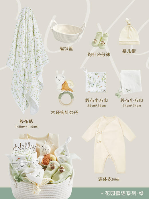 Mama's Collection 创意婴儿礼盒 新生儿宝宝满月初生婴儿礼盒四季套装送礼高档 商品图2