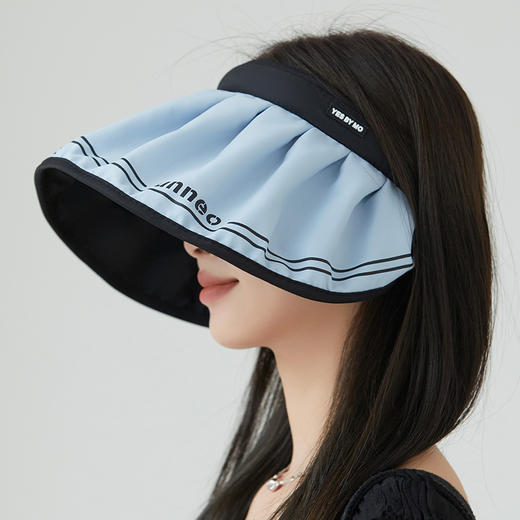 韩国两用发箍黑胶防晒贝壳帽空顶帽JCM2428 商品图0