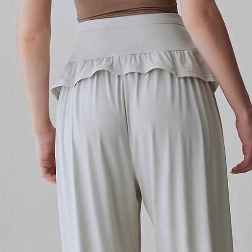 跃牌【禅语梵心】高腰抽绳健身瑜伽裤女宽松休闲哈伦束脚裤CK2617 商品图2