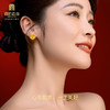 宫匠造办 吉祥如意耳钉 黄金镶珍珠 商品缩略图1