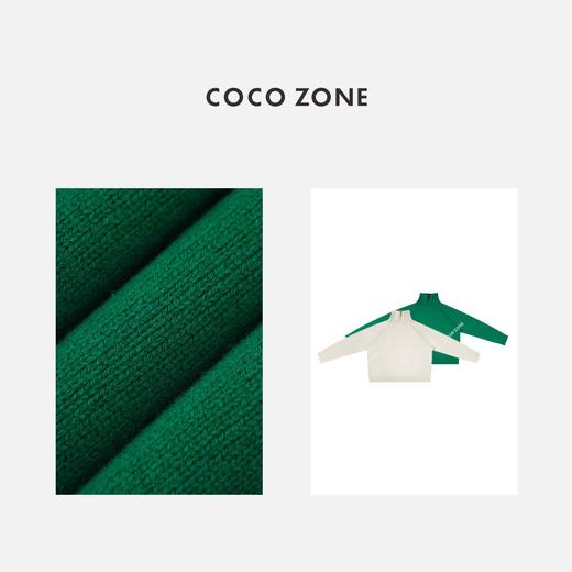 COCO ZONE100羊毛织高领秋冬慵懒风软糯毛针织衫23C19991 商品图2