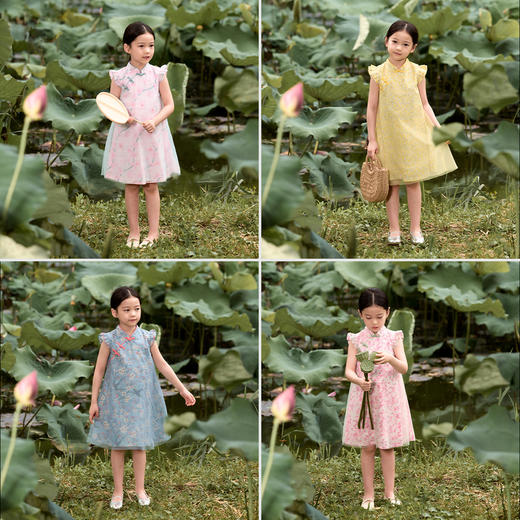 【马克珍妮 中国风】儿童夏装汉服女童连衣裙 儿童旗袍裙子221009 商品图1