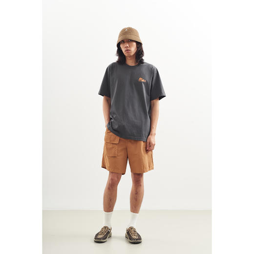 吃茶去chichaqu2024新款全棉圆领短袖T恤男女宽松印花流浪者 商品图1