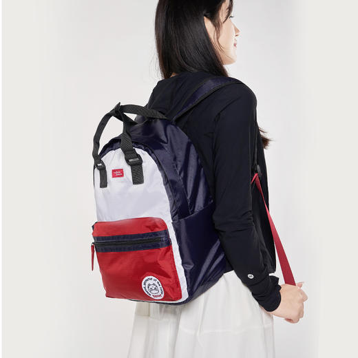 大英博物馆 盖亚·安德森猫和她的朋友们系列 休闲大容量书包双肩背包-红色 商品图1