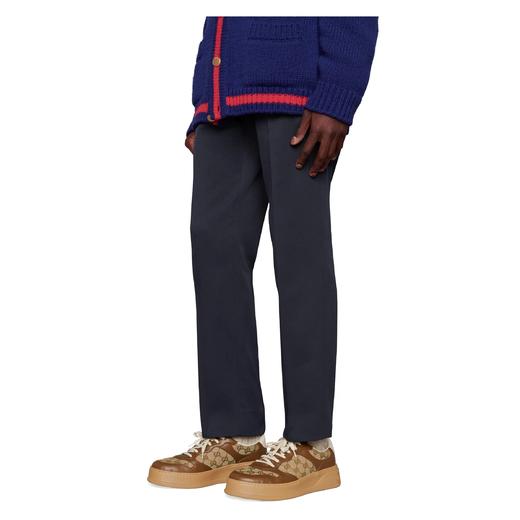 【特惠预定款】Gucci 男女款 皮革+帆布GG 百搭运动休闲鞋，国内现货（需预定，无质量问题不退换） 商品图5