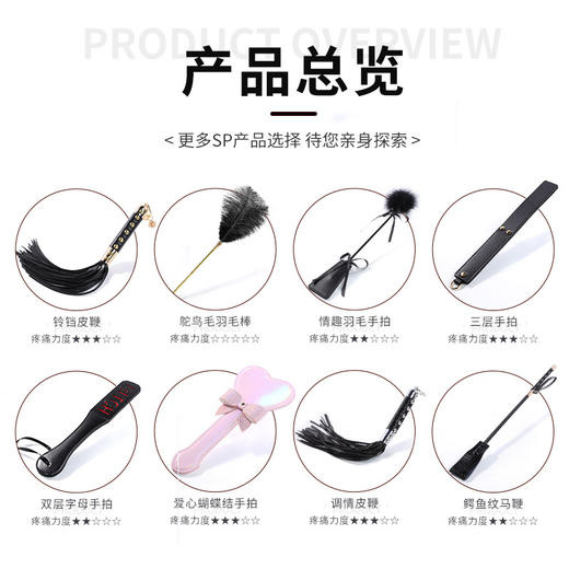 【谜姬】 SM双层字母手拍情趣用品鞭拍系列情侣调情另类玩具成人性爱 商品图3