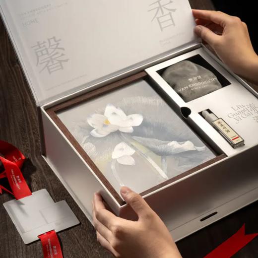 艷湘绣 流光溢彩 湘绣晶石香薰盒 商品图7