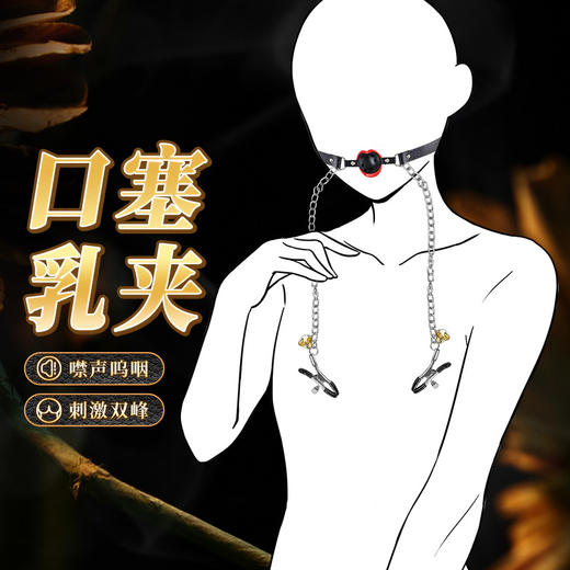 【谜姬】乳夹口塞双峰刺激情趣用品另类玩具成人性爱SM施虐单品 商品图0