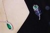 1.5ct 祖母绿胸针吊坠 商品缩略图5