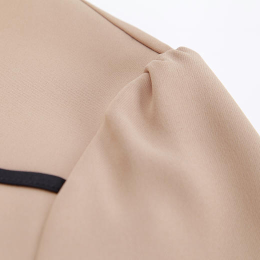 PF816斯尔丽24春夏新款撞色时尚减龄收腰放摆显瘦连衣裙 商品图5