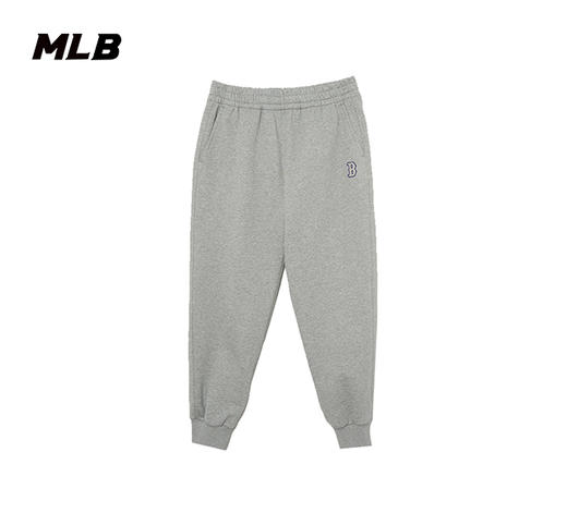 MLB男女情侣纯色休闲运动刺绣logo长裤束脚23秋季新款3APTB0134 商品图4