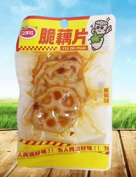口水娃脆藕片透明装 (黑鸭味) 28g