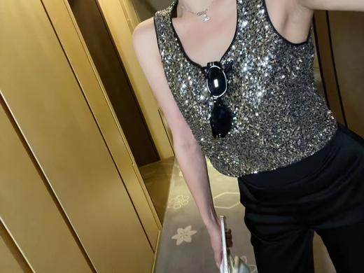 清仓捡漏  LINCHAOZHANG私服定制系列   LK240047缎面拼接裤 商品图12