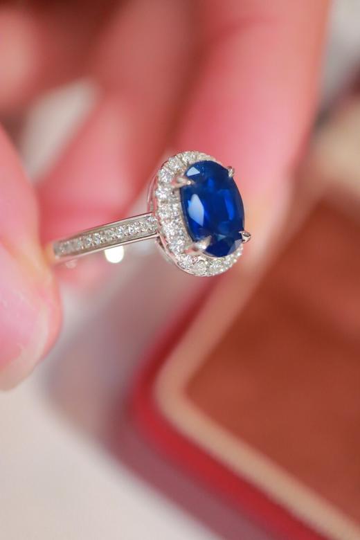 1.0ct 蓝宝石戒指 商品图2