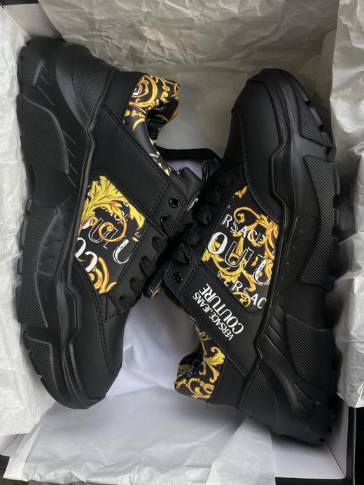 【特惠秒】Versace 范思哲 男士独有印花 真皮软弹轻便运动休闲鞋/老爹鞋 11986 商品图6